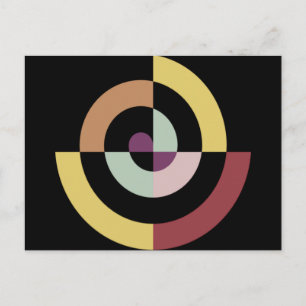 Stylish Spiral Design Postcard