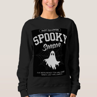 Stylish Spooky Ghost Halloween Women Sweatshirt