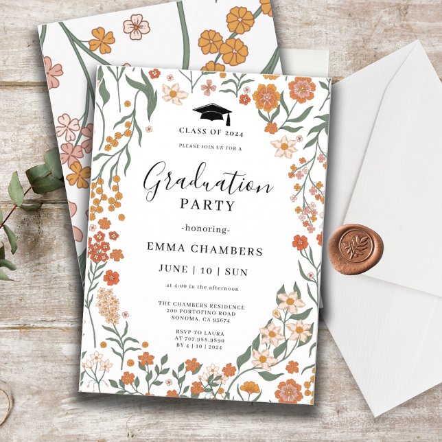 Stylish Spring Wildflower Garden Invitation (Creator Uploaded)