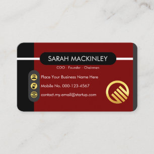 Stylish Startup Global Enterprise Business Card