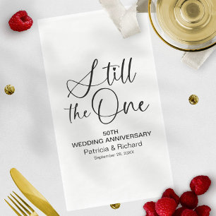Stylish Still The One Wedding Vow Renewal Napkin