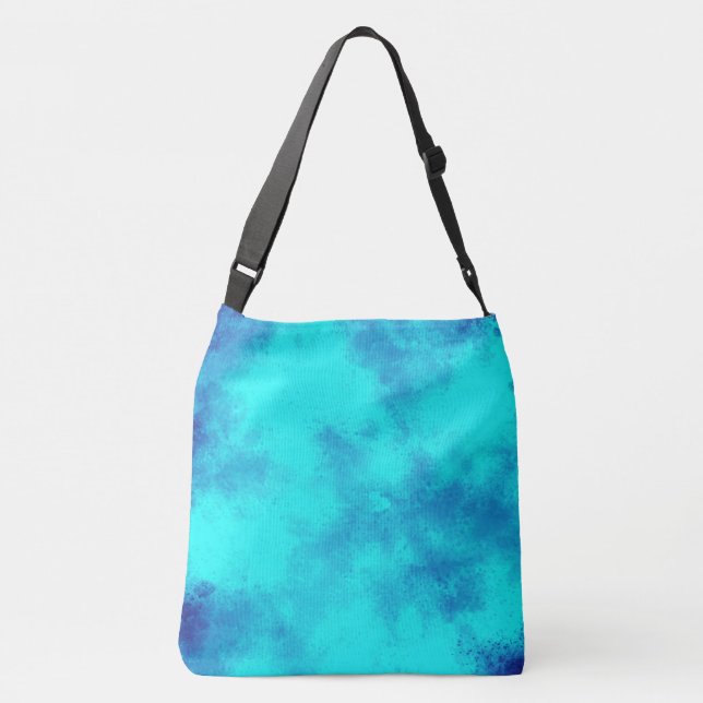 Stylish Storm cloud effect blue Crossbody Bag (Back)