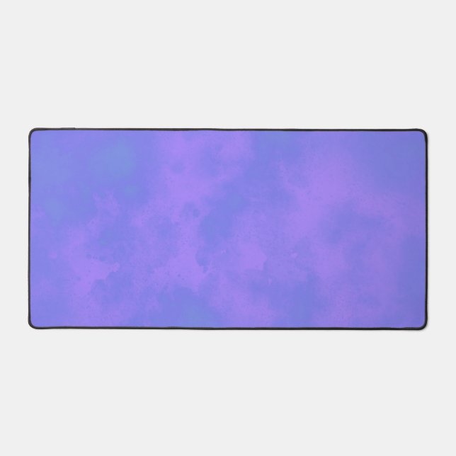 Stylish Storm cloud effect blue Desk Mat (Front)