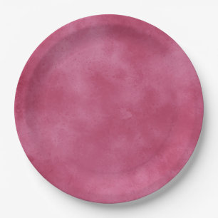 Stylish Storm cloud effect Burgundy Paper Plate