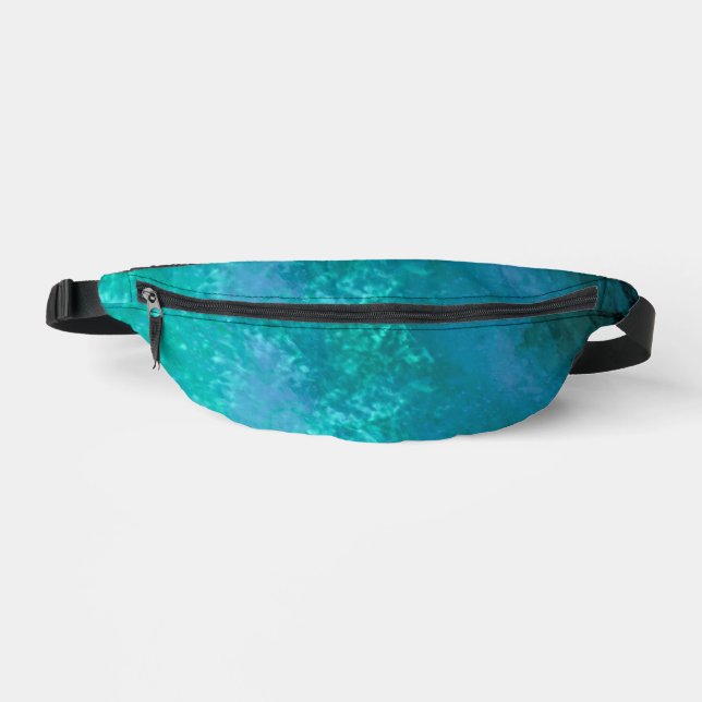 Stylish Storm cloud effect Green  Bum Bags (Front)
