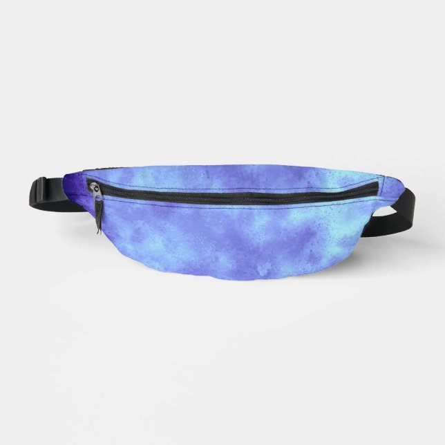 Stylish Storm cloud effect in Blue Bum Bags (Front)
