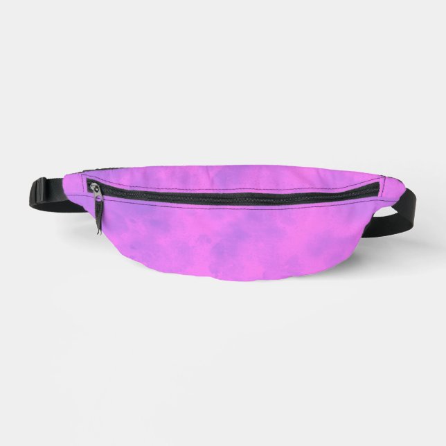 Stylish Storm cloud effect in Pink Bum Bags (Front)