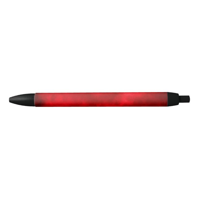 Stylish Storm cloud effect in red Black Ink Pen (Front)