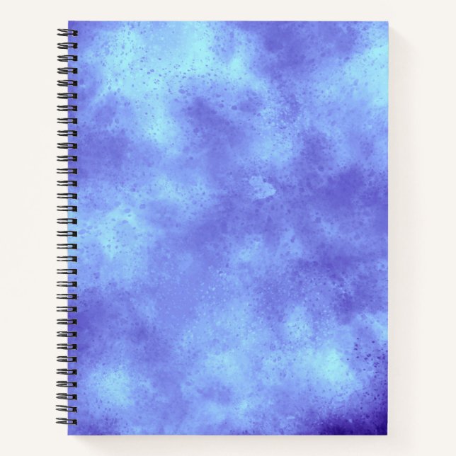 Stylish Storm cloud effect pattern Blue Notebook (Front)