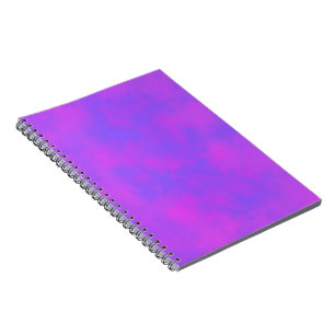 Stylish Storm cloud effect pattern blue pink Notebook