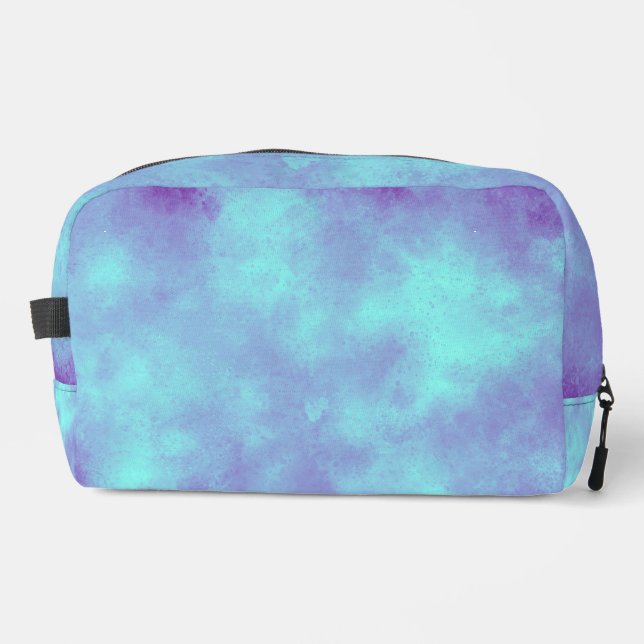 Stylish Storm cloud effect pattern Blue purple Dopp Kit (Front)