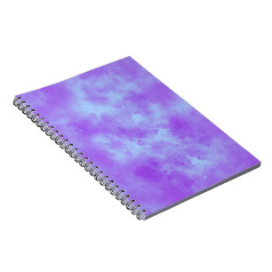 Stylish Storm cloud effect pattern blue purple Notebook