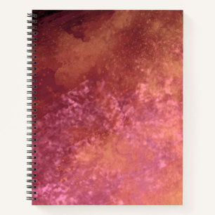 Stylish Storm cloud effect pattern orange Notebook