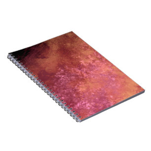 Stylish Storm cloud effect pattern orange pink Notebook