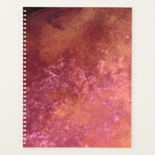 Stylish Storm cloud effect pattern orange Planner