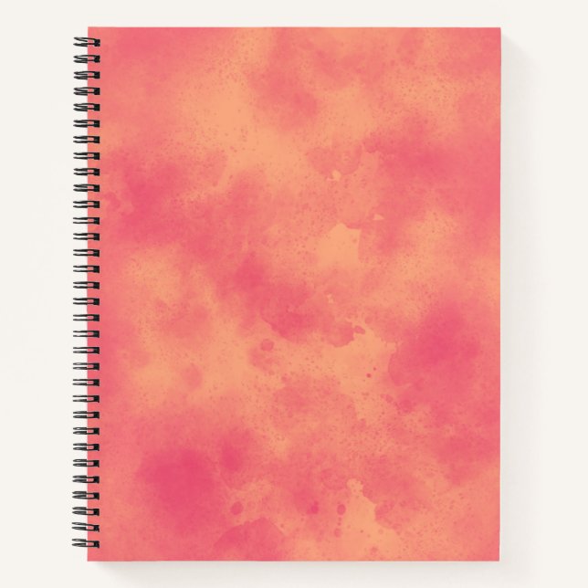 Stylish Storm cloud effect pattern peach Notebook (Front)