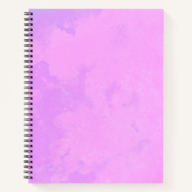 Stylish Storm cloud effect pattern Pink  Notebook (Front)