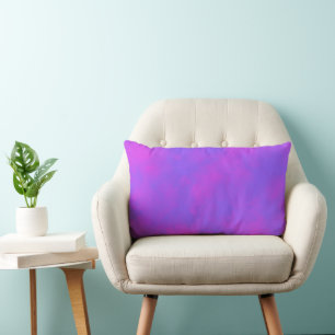 Stylish Storm cloud effect pattern Pink Purple Lumbar Cushion