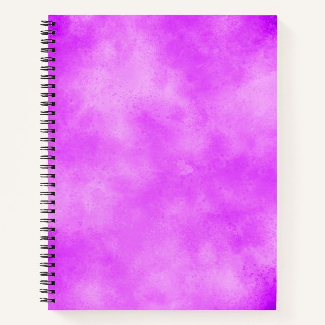 Stylish Storm cloud effect pattern pinky purple , Notebook (Front)
