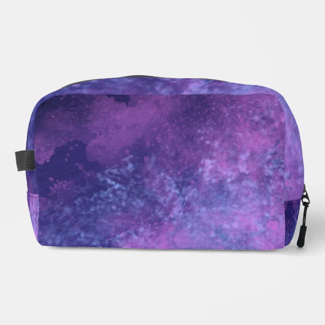 Stylish Storm cloud effect pink purple Dopp Kit (Front)