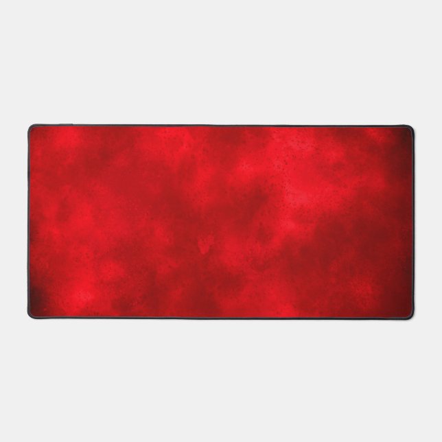 Stylish Storm cloud effect Red Desk Mat (Front)