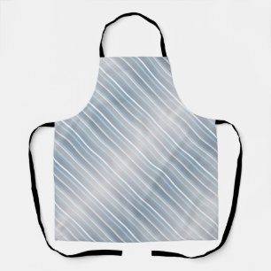 Stylish striped grey-blue  apron