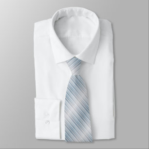 Stylish striped grey-blue tie