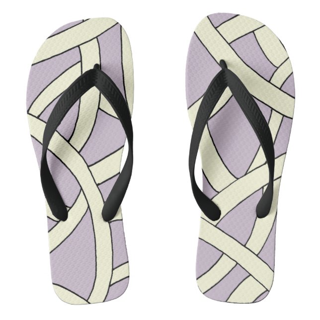 Stylish Stripes Fantasy Design Thongs (Footbed)