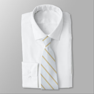 Stylish stripes in natural colours on pale blue tie