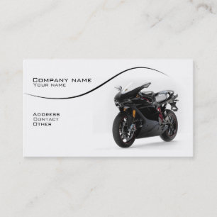 Stylish superbike business card