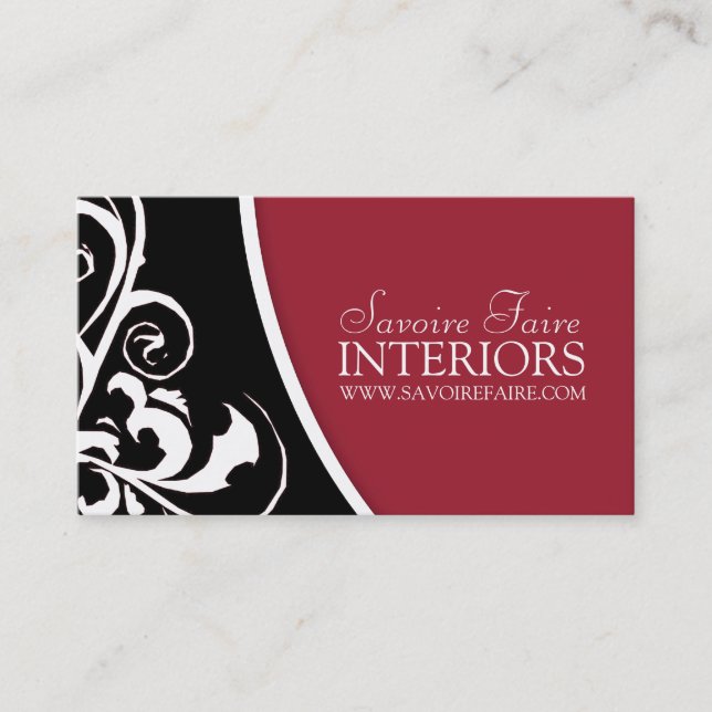 Stylish Swirl :: Business Card (Front)