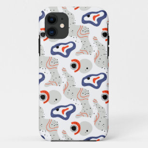 Stylish Swirls and Curbs Abstract Pattern iPhone 11 Case