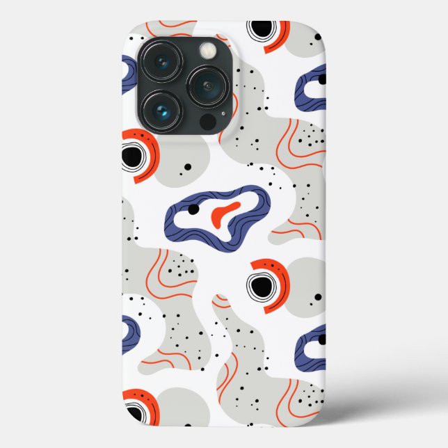 Stylish Swirls and Curbs Abstract Pattern Case-Mate iPhone Case (Back)