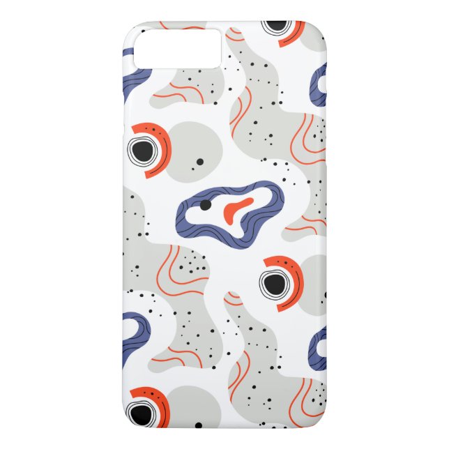 Stylish Swirls and Curbs Abstract Pattern Case-Mate iPhone Case (Back)