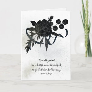Stylish Sympathy Card - One Lives Twice
