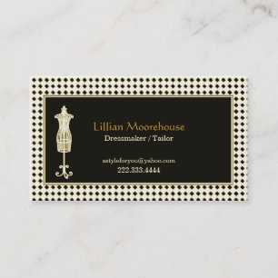 Stylish Tailor Shop Business Card