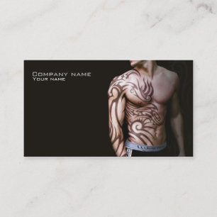 Stylish tattoo business card