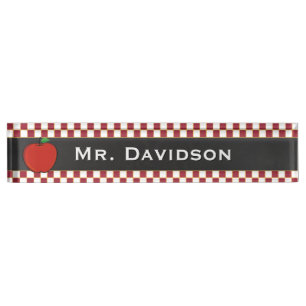Stylish Teacher's Custom Desk Nameplate