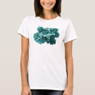 Stylish Teal ABSTRACT ART Statement Tee
