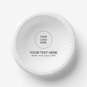 Stylish Template Business Company Logo Text Here Paper Plate