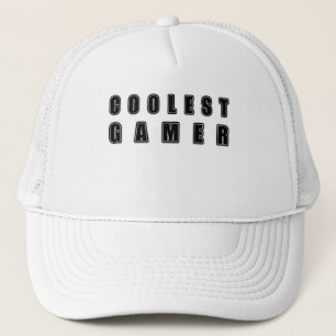 Stylish Text Artwork Celebrating Gaming Cultu Trucker Hat