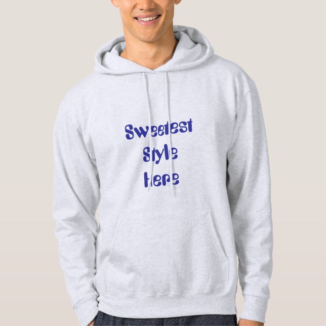 Stylish Text Type Hoodie (Front)