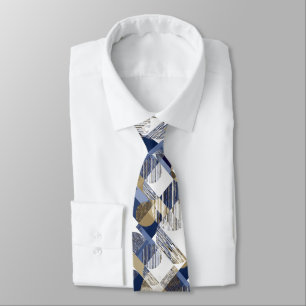 Stylish textured geometric tie