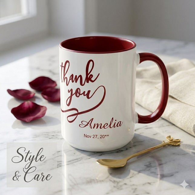Stylish Thank You 15 oz Combo Mug for Gifting (Stylish Thank You 15 oz Combo Mug for Gifting)