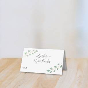 Stylish Thanksgiving Place Card