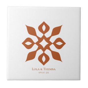 Stylish Thoughtful Wedding Gift Ceramic Tile