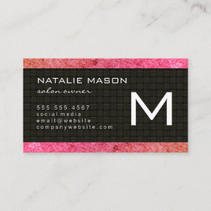 Stylish Tile Pattern / Weave Business Card