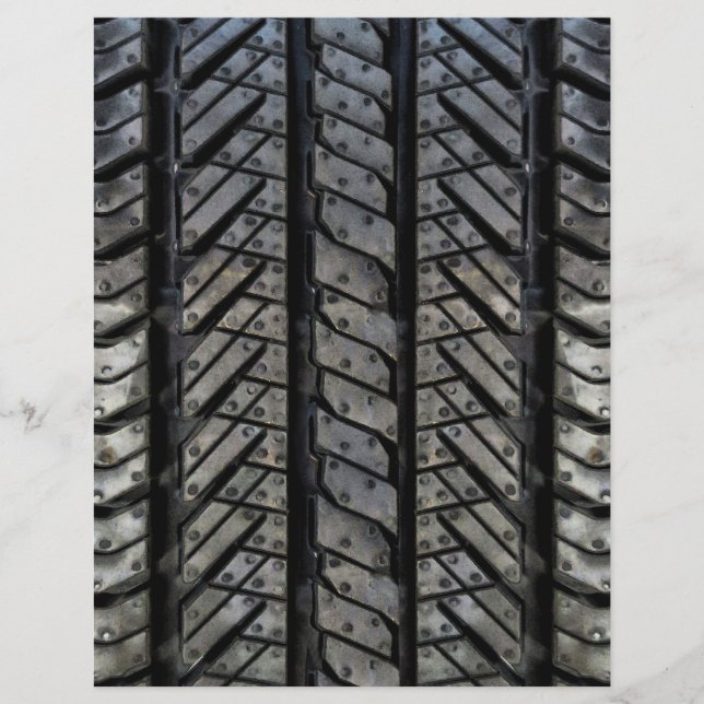 Stylish Tire Rubber Automotive Texture Flyer (Front)