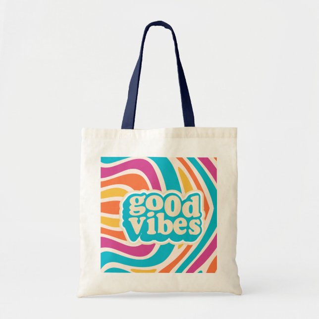 Stylish Tote Bag – Cheerful Colourful Design (Front)