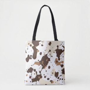 Stylish Tote Bag with Abstract Splatters